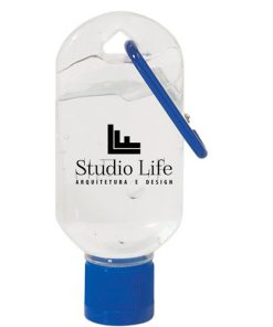 Carabiner Hand Sanitiser gel with carabiner 12 Carabiner Hand Sanitizer Image 4
