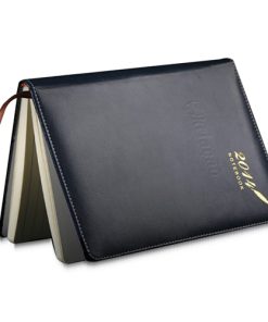Notebook with leather cover, 13 Stylish A5 Leather Corporate Printed Notebooks Image 2
