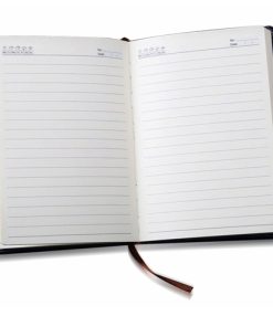 Notebook with leather cover, 15 Stylish A5 Leather Corporate Printed Notebooks Image 4