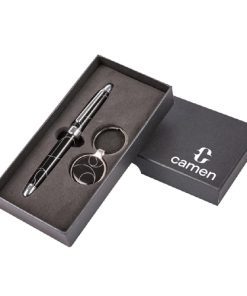 Promotional Luxury Pen & Metal Keychain Gift Set