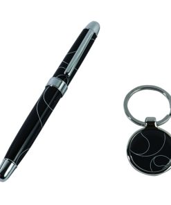 Promotional Metal Pen Keychain Gift Set 11 Promotional Luxury Pen & Metal Keychain Gift Set Image 4