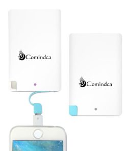 Promotional Credit Card Power Bank With Cable