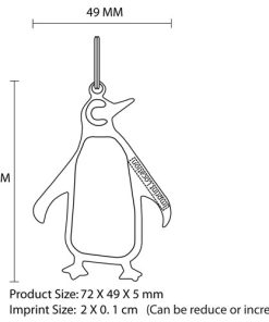 Penguin Key Chain Bottle Opener 21 Penguin Shaped Opener with Keychain Image 9