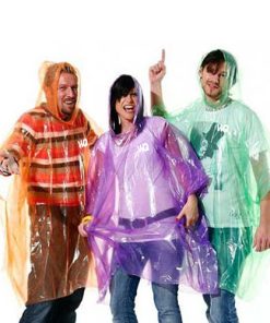 Disposable Rain Ponchos 16 Disposable Emergency Poncho Image 5