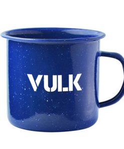 Happy Enamel Metal Mug Image 1