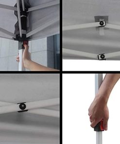 Durable Pop Up Canopy with 1 Removable Sidewall 12 Outdoor Canopy with 1 Side Wall and Carry Bag Image 4