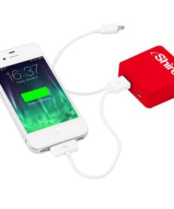 Branded Mini Power Bank With Micro USB Cable