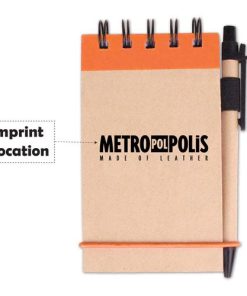 Kraft Jotter With Pen 11 Spiral Bound Kraft Jotter With Pen Image 4