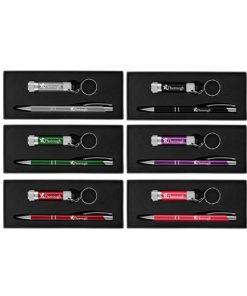Elegent Metal Pen & Flash Light Gift Set