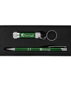 Laser Engraved Metal Pen Flashlight Gift Set 11 Elegent Metal Pen & Flash Light Gift Set Image 3