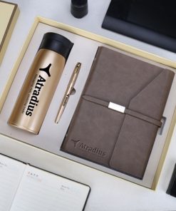 Corporate Notebook, Pen & Thermos Gift Set
