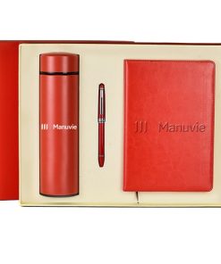 A5 Size PU Leather Diary Pen Set with Vaccum Bottle 17 A5 Size PU Leather Diary & Pen Set with Vaccum Bottle Image 6