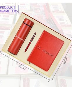 A5 Size PU Leather Diary Pen Set with Vaccum Bottle 19 A5 Size PU Leather Diary & Pen Set with Vaccum Bottle Image 8