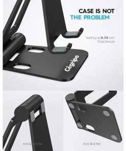 Dual Folding Cell Phone Stand 11 Wholesale Foldable Cradle Dock Phone Holder Image 2
