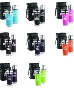 Leatherette Tumbler & Vaccum Bottle Set Image 1