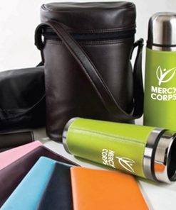 Leatherette Tumbler Vacuum Bottle Set 7 Leatherette Tumbler & Vaccum Bottle Set Image 2