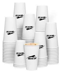 16 oz. Disposable White Paper Hot Cups