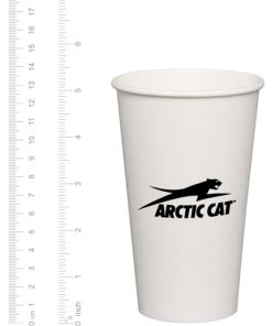 16 oz. Disposable White Paper Hot Cups Image 1