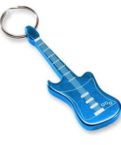 Electric Guitar Shape Opener Keychain