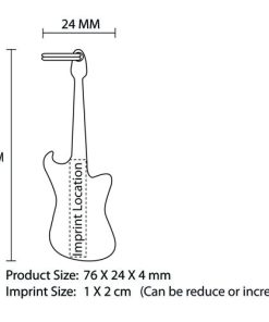Guitar Bottle Opener 15 Electric Guitar Shape Opener Keychain Image 6
