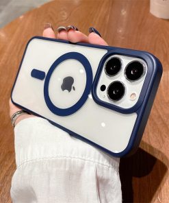 كفر ايفون ماج سيف 25 12 pro max leather sleeve 1