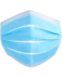 Alternative view of 3 ply disposable face mask wholesale