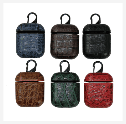 도매 맞춤 전화 케이스 21 Faux Leather Airpods Case