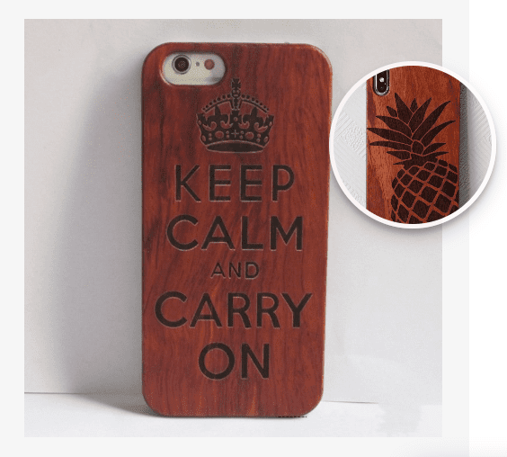 도매 맞춤 전화 케이스 15 Real Wood Panel Bamboo Phone Cases with Engraved Pattern