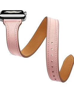 Wholesale Custom Leather Double Wrap Bands – Elevate Your Apple Watch Style 18 apple watch bands wrap around
