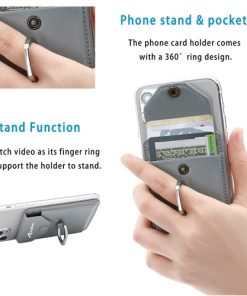 Custom Cell Phone Card Holder with Ring Grip 10 Custom Cell Phone Card Holder with Ring Grip Image 2