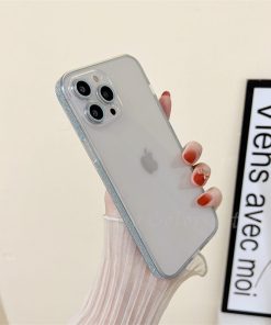 distributeurs en gros cas de téléphone portable côté clair cas de téléphone brillant