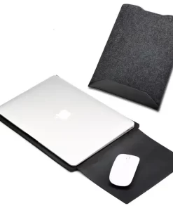 Elevate Your MacBook with Wholesale Custom Leather Felt MacBook Sleeves 14 champagne chic custom macbook sleeve