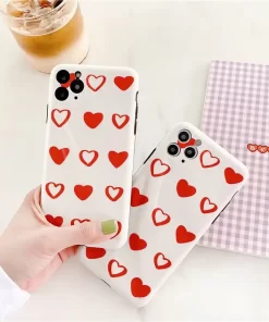 Niedliche iPhone 11-Handyhüllen im Großhandel in China 11 chic red heart iphone 11 case 1