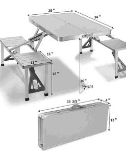 Alternative view of china aluminium folding picnic table