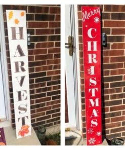 reversible fall and christmas porch sign 16 christmas vinyl stencils