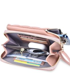 حقيبة كروس جلدية صغيرة 18 ciarraa leather double pouch crossbody bag 1