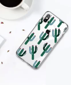 Elevate Your Style with Trendy Cactus Phone Cases – Wholesale from China 12 clear iphone case with nature inspired cactus pattern