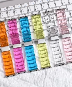 Elevate Style with Wholesale Clear Watch Bands China supplier 11 clear resin apple watch band