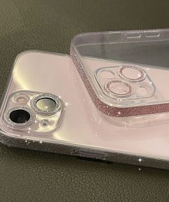 حالات الهاتف الخليوي الموزعين بالجملة الجانب واضح حالة الهاتف سباركلي 36 clear sparkly iphone 11 case 1