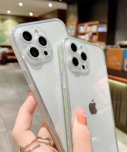 حالات الهاتف الخليوي الموزعين بالجملة الجانب واضح حالة الهاتف سباركلي 34 clear sparkly phone case 1