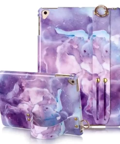 Elevate Style and Protection with Wholesale Flower iPad Case from China 12 custom ipad case with grip band stand e28093 purple flower