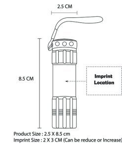 9 LED Aluminum Flashlight 27 Branded 9 LED Aluminum Alloy Torch Image 12