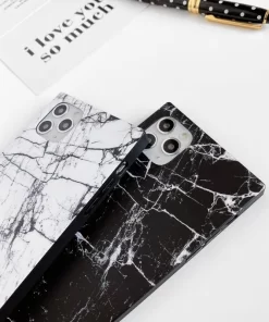 Elevate Style with Wholesale Marble Square Cell Phone Cases from China 11 elegant marble print phone cover