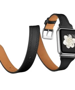 Wholesale Custom Leather Double Wrap Bands – Elevate Your Apple Watch Style 23 experience the epitome of elegance with our double wrap watch bands