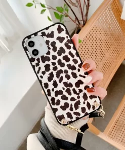Elevate Style with Vegan Leather iPhone Cases – Wholesale Fashion from China 14 fashion forward leopard print iphone case with crossbody strap
