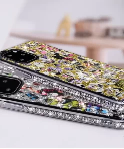 Erhöhen Sie Ihren Stil mit dem Großhandel mit Glitzer-Mode-iPhone-Hüllen für Damen aus China 11 fashionable iphone cover in gold 1