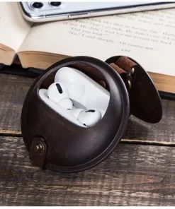 Elevate Your Style with Wholesale Genuine Leather Cute AirPods Pro Cases from China 13 fashionable leather airpods pro case china supplier
