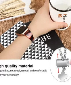 Elevate Your Style with our Tortoiseshell Apple Watch Band – Wholesale China 9 fashionable tortoiseshell beige and coffee colors elegant resin and stainless steel watch band