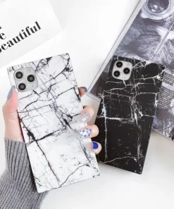 Elevate Style with Wholesale Marble Square Cell Phone Cases from China 12 fashionable wholesale phone accessory
