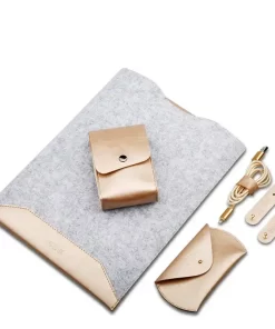 Eleve o seu MacBook com capas de feltro de couro personalizadas para MacBook no atacado 16 felt macbook sleeve 4